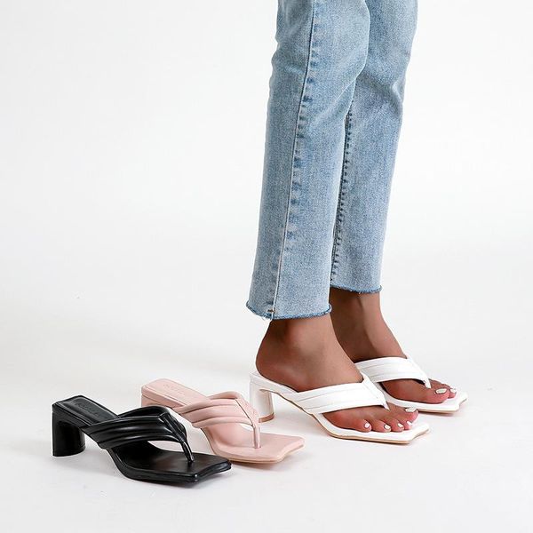 slippers fashion square heel casual ladies flip flops 2021 summer women outdoor beach high sandals big size 35-42, Black
slippers fashion square heel casual ladies flip flops 2021 summer women outdoor beach high sandals big size 35-42, Black