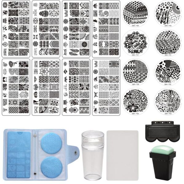 nail art kits image templates tool set with stainless steel stamping plates card bags jelly nails seal stamper scraper manicure
nail art kits image templates tool set with stainless steel stamping plates card bags jelly nails seal stamper scraper manicure