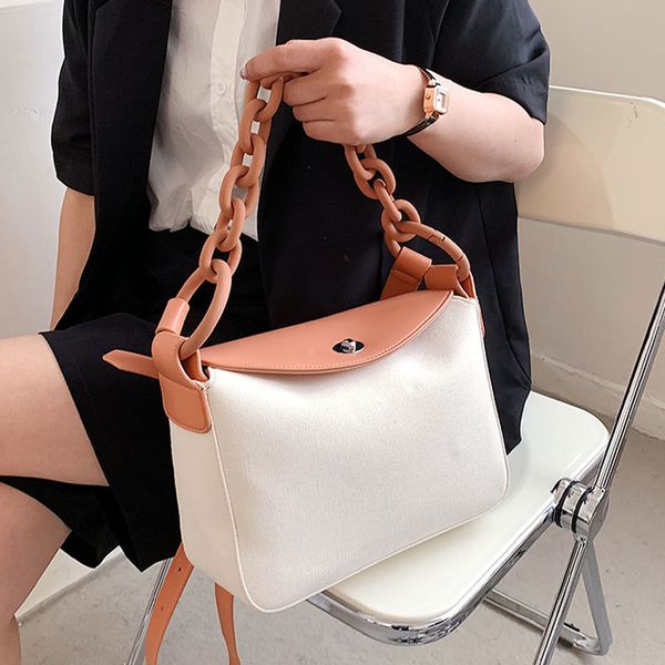 design handbag soft leather chain handbag canvas messenger bag 2021 new versatile leisure fashion one shoulder women's bag niche design, Red;black
design handbag soft leather chain handbag canvas messenger bag 2021 new versatile leisure fashion one shoulder women's bag niche design, Red;black