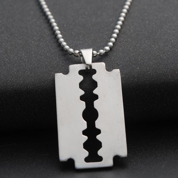 30pcs stainless steel razor blades pendant necklaces men male shaver shape necklace geometric wife gift, Silver
30pcs stainless steel razor blades pendant necklaces men male shaver shape necklace geometric wife gift, Silver