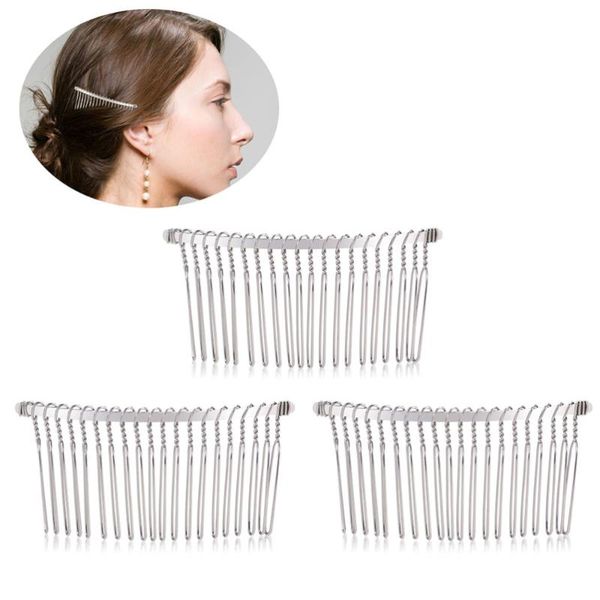 hair brushes 12pcs 20 teeth clip combs fancy diy metal wire side (golden white k black), Silver
hair brushes 12pcs 20 teeth clip combs fancy diy metal wire side (golden white k black), Silver