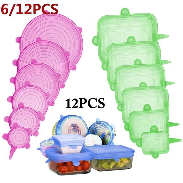 kitchen storage & organization 12pcs/set silicone cover universal lids for cookware bowl pot lid reusable stretch wrap accessories
kitchen storage & organization 12pcs/set silicone cover universal lids for cookware bowl pot lid reusable stretch wrap accessories