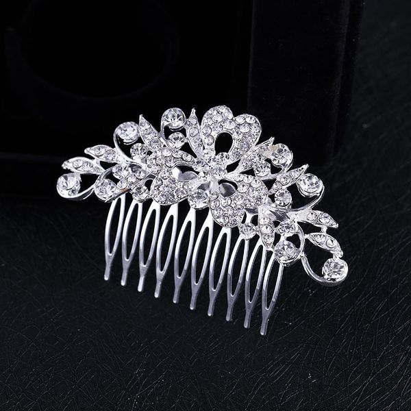 hair clips & barrettes woman's rhinestone crystal silver plated heart petal double-deck flowers bling comb tiara prom wedding accessori, Golden;silver
hair clips & barrettes woman's rhinestone crystal silver plated heart petal double-deck flowers bling comb tiara prom wedding accessori, Golden;silver