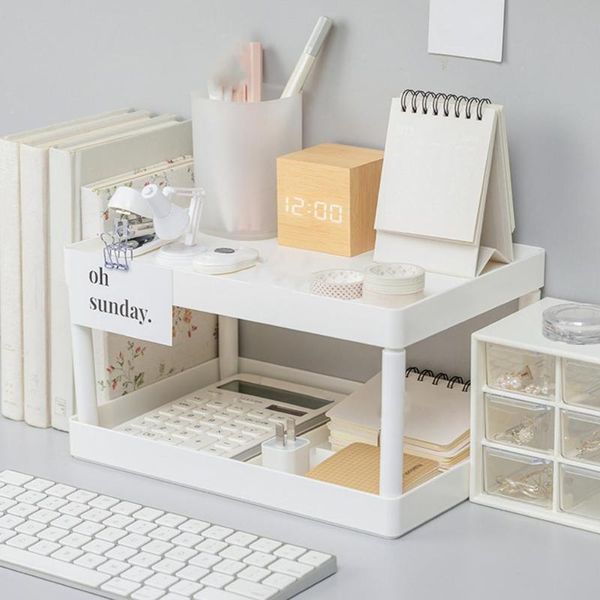 hooks & rails multifunctional shelves double-layer storage shelf deskrack plastic desk cosmetic sundries organizer
hooks & rails multifunctional shelves double-layer storage shelf deskrack plastic desk cosmetic sundries organizer