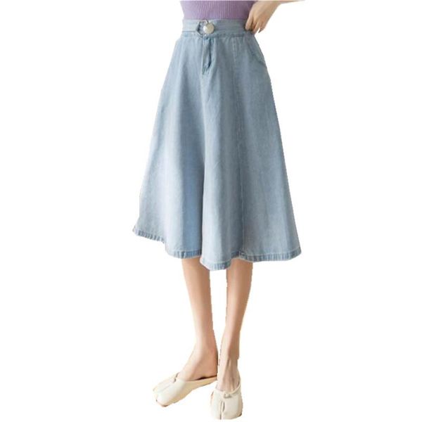 skirts elastic high waist ladies denim skirt 2021 spring summer fashion big swing saia midi button a-line women jeans s909, Black
skirts elastic high waist ladies denim skirt 2021 spring summer fashion big swing saia midi button a-line women jeans s909, Black