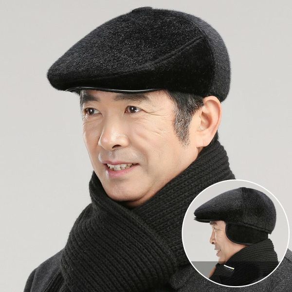 berets beret cap autumn winter hat men earflap male ivy sboy flat thick warm ear flap fur felt dad, Blue;gray
berets beret cap autumn winter hat men earflap male ivy sboy flat thick warm ear flap fur felt dad, Blue;gray
