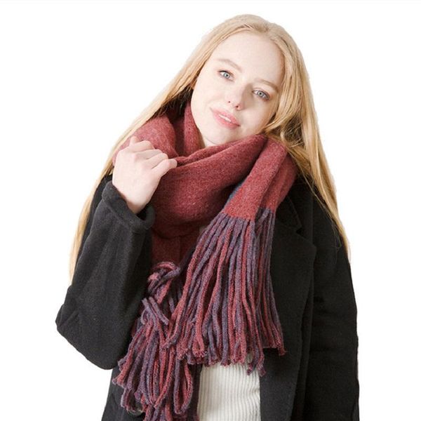 scarves autumn/winter women's long tassel double-sided solid color scarf imitating wool thick warmth big shawl, Blue;gray
scarves autumn/winter women's long tassel double-sided solid color scarf imitating wool thick warmth big shawl, Blue;gray