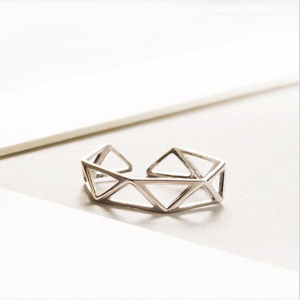 cluster rings triangle 925 sterling silver adjustable geometric for women fashion jewelry party engagement anniversary, Golden;silver
cluster rings triangle 925 sterling silver adjustable geometric for women fashion jewelry party engagement anniversary, Golden;silver