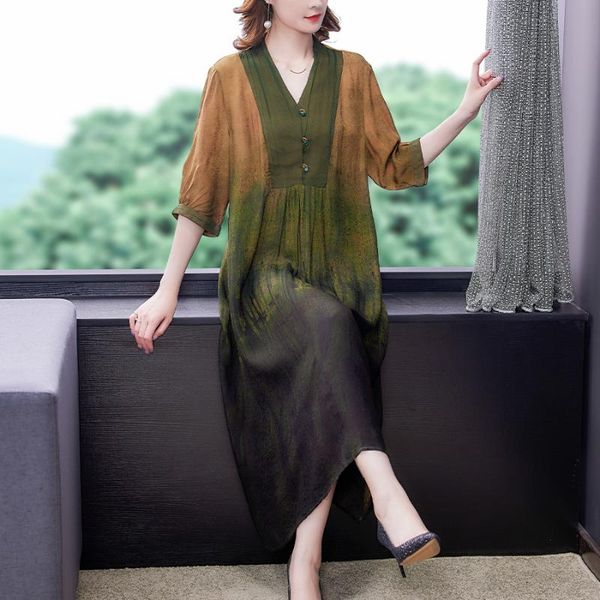 casual dresses women loose 3xl plus size ramie 2021 summer vintage half sleeve print midi dress elegant bodycon party vestidos, Black;gray
casual dresses women loose 3xl plus size ramie 2021 summer vintage half sleeve print midi dress elegant bodycon party vestidos, Black;gray