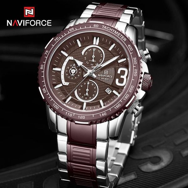 wristwatches brand naviforce luxury business men's watches military quartz chronograph clock waterproof wristwatch gifts reloj de hombr, Slivery;brown
wristwatches brand naviforce luxury business men's watches military quartz chronograph clock waterproof wristwatch gifts reloj de hombr, Slivery;brown