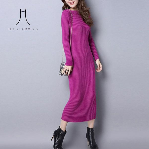 casual dresses heydress 2021 autumn warm women long sweater dress slim bodycon elastic skinny knitted vestidos, Black;gray
casual dresses heydress 2021 autumn warm women long sweater dress slim bodycon elastic skinny knitted vestidos, Black;gray