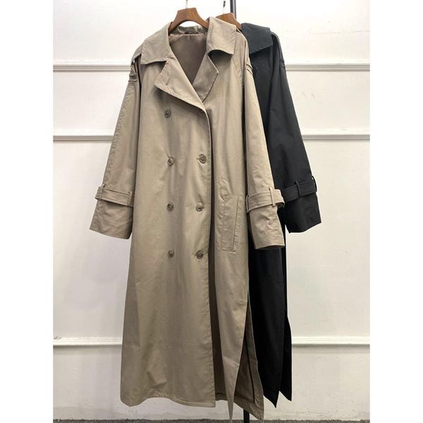 women's trench coats early autumn 2021 windbreaker double breasted loose long sleeve sashes casual ladies coat outwear, Tan;black
women's trench coats early autumn 2021 windbreaker double breasted loose long sleeve sashes casual ladies coat outwear, Tan;black
