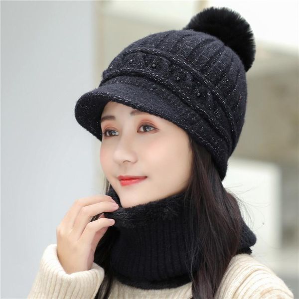 beanie/skull caps winter hat keep neck warmer set thick beanie cap casual hats for women add fur lining warm knitted, Blue;gray
beanie/skull caps winter hat keep neck warmer set thick beanie cap casual hats for women add fur lining warm knitted, Blue;gray