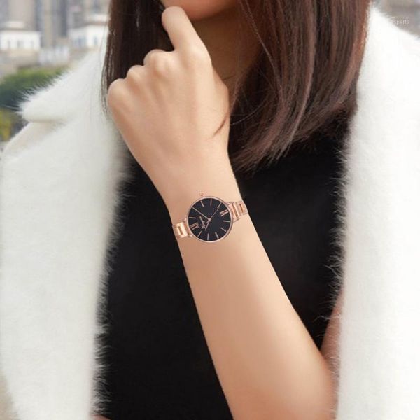 women watches luxury alloy casual geneva simple steel belt stylish designer brand bracelet watch relogios femininos wristwatches, Slivery;brown
women watches luxury alloy casual geneva simple steel belt stylish designer brand bracelet watch relogios femininos wristwatches, Slivery;brown