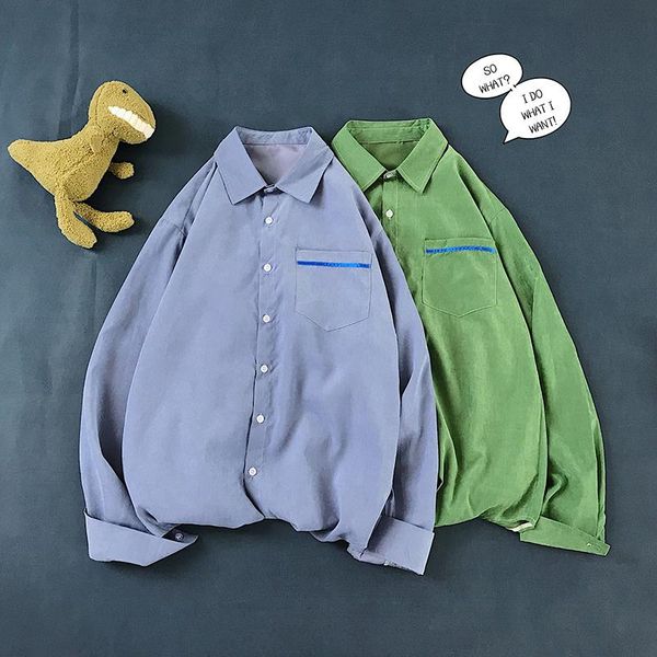 men's casual shirts 2021 spring and summer solid color single-breasted lapel long-sleeved shirt loose temperament trend cotton, White;black
men's casual shirts 2021 spring and summer solid color single-breasted lapel long-sleeved shirt loose temperament trend cotton, White;black