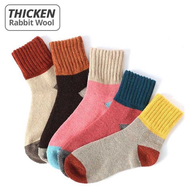 hss brand 5 pairs women winter socks vintage patchwork rabbit wool sock thicken warm thermal cotton socks 211221, Black;white
hss brand 5 pairs women winter socks vintage patchwork rabbit wool sock thicken warm thermal cotton socks 211221, Black;white