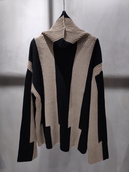 women's sweaters 2021 women fashion long-sleeved contrast stitching ribbed turtleneck sweater 1101, White;black
women's sweaters 2021 women fashion long-sleeved contrast stitching ribbed turtleneck sweater 1101, White;black