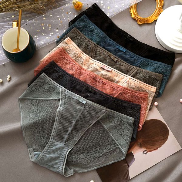 lace traceless comfortable women's underwear fun transparent out middle waist pure cotton crotch briefs, Black;white
lace traceless comfortable women's underwear fun transparent out middle waist pure cotton crotch briefs, Black;white