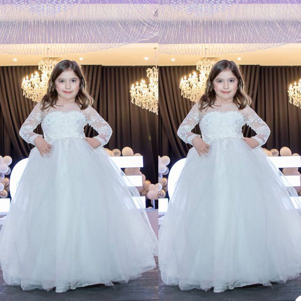 baby flower girls dress cute sheer jewel neck lace long sleeve children birthday party dresses kids wedding prom communion wear, White;blue
baby flower girls dress cute sheer jewel neck lace long sleeve children birthday party dresses kids wedding prom communion wear, White;blue