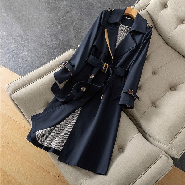 women's trench coats windbreaker mid-length 2021 spring and autumn korean style high-end fashion temperament jacket, Tan;black
women's trench coats windbreaker mid-length 2021 spring and autumn korean style high-end fashion temperament jacket, Tan;black