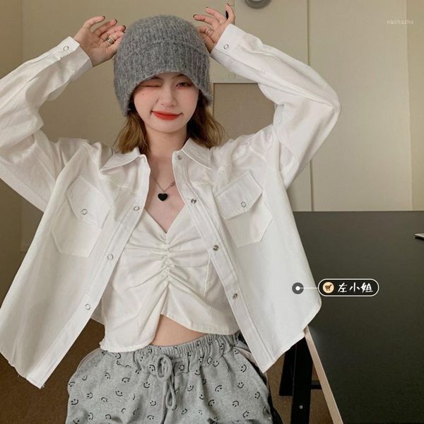 women's tanks & camis here comes miss zuo ~ korean style versatile spring long sleeved shirt + suspender vest two-piece blouse female, White
women's tanks & camis here comes miss zuo ~ korean style versatile spring long sleeved shirt + suspender vest two-piece blouse female, White