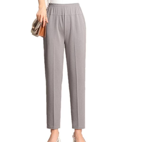 women's pants & capris middle-aged and elderly women summer thin section casual elastic high waist ice silk solid color a71, Black;white
women's pants & capris middle-aged and elderly women summer thin section casual elastic high waist ice silk solid color a71, Black;white