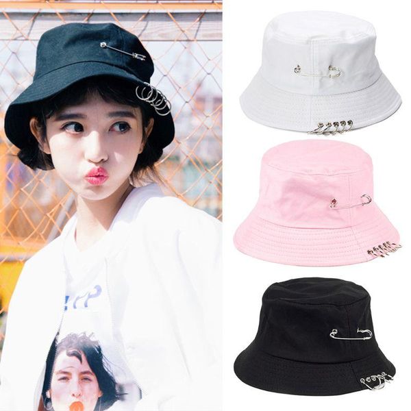 wide brim hats harajuku punk cotton bucket hat metal pin o-rings hip hop fisherman cap, Blue;gray
wide brim hats harajuku punk cotton bucket hat metal pin o-rings hip hop fisherman cap, Blue;gray