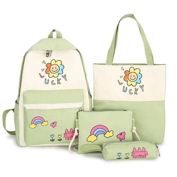 school bags axzspdy teenagers girls high students large capacity shoulder fashion backpack primary 4pcs set
school bags axzspdy teenagers girls high students large capacity shoulder fashion backpack primary 4pcs set