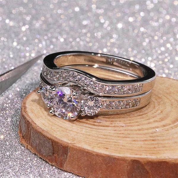 wedding rings huitan trendy 2pcs set female engagement bands jewelry fancy party accessories love gift luxury ring for women, Slivery;golden
wedding rings huitan trendy 2pcs set female engagement bands jewelry fancy party accessories love gift luxury ring for women, Slivery;golden