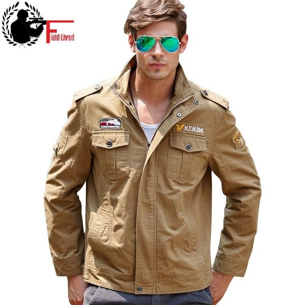 military jacket man cotton jaquetas bomber jacket male mens jackets coats army style m-4xl chaqueta hombre 210518, Black;brown
military jacket man cotton jaquetas bomber jacket male mens jackets coats army style m-4xl chaqueta hombre 210518, Black;brown