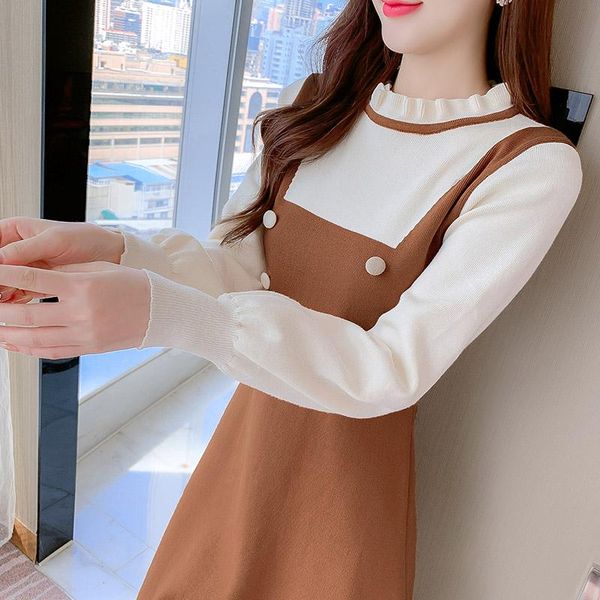casual dresses women one piece dress autumn 2021 office lady french korea style knitting long sleeve solid black, Black;gray
casual dresses women one piece dress autumn 2021 office lady french korea style knitting long sleeve solid black, Black;gray