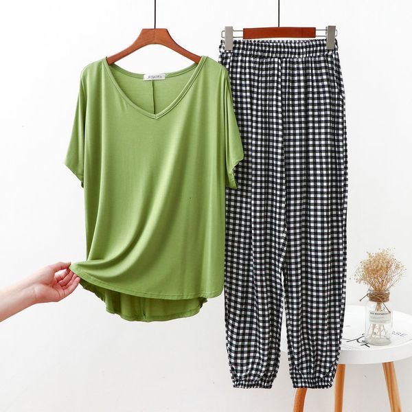 women's sleepwear summer short sleeve housewear loose v-neck middle-aged and elderly mother's casual rayon silk knickers pajamas s, Black;red
women's sleepwear summer short sleeve housewear loose v-neck middle-aged and elderly mother's casual rayon silk knickers pajamas s, Black;red