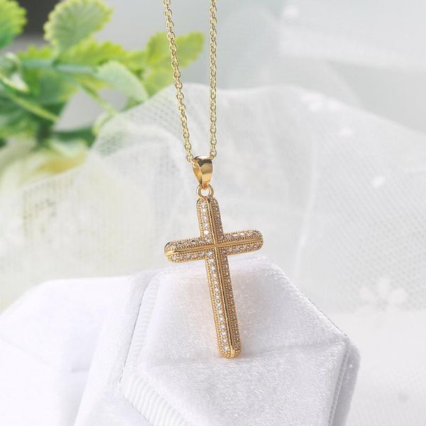 pendant necklaces pendants necklace for women simple full zircon cross light gold color choker women's chains gift jewelry wholesale n0, Silver
pendant necklaces pendants necklace for women simple full zircon cross light gold color choker women's chains gift jewelry wholesale n0, Silver