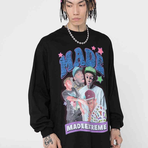 men's hoodies & sweatshirts hip hop male t- with big dimensions rapper star print long sleeve high street fashion spring fall neck swea, Black
men's hoodies & sweatshirts hip hop male t- with big dimensions rapper star print long sleeve high street fashion spring fall neck swea, Black