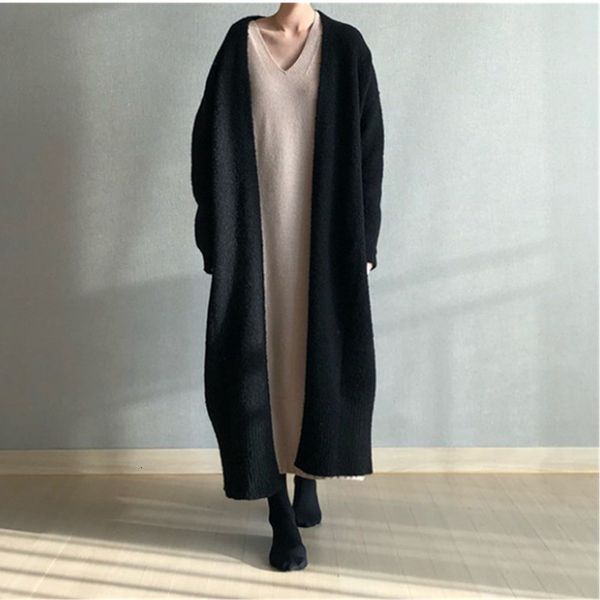 women's trench coats autumn winter fashion loose long knit sweater women solid color cardigans warm knitwear kimono plus size, Tan;black
women's trench coats autumn winter fashion loose long knit sweater women solid color cardigans warm knitwear kimono plus size, Tan;black