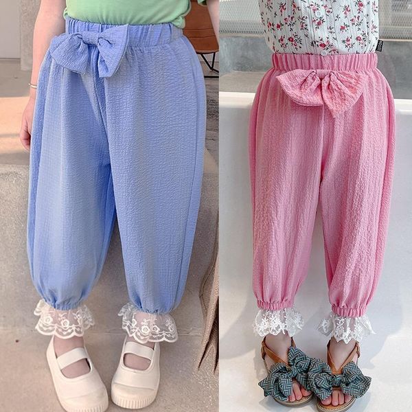 trousers summer children kids girls pants cotton bow thin breathable prevent mosquito candy color, Blue
trousers summer children kids girls pants cotton bow thin breathable prevent mosquito candy color, Blue