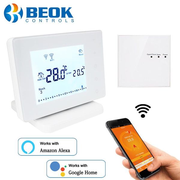 smart home control beok wireless wifi thermostat for gas boiler actuator room temperature controller works with google alexa usb powered
smart home control beok wireless wifi thermostat for gas boiler actuator room temperature controller works with google alexa usb powered