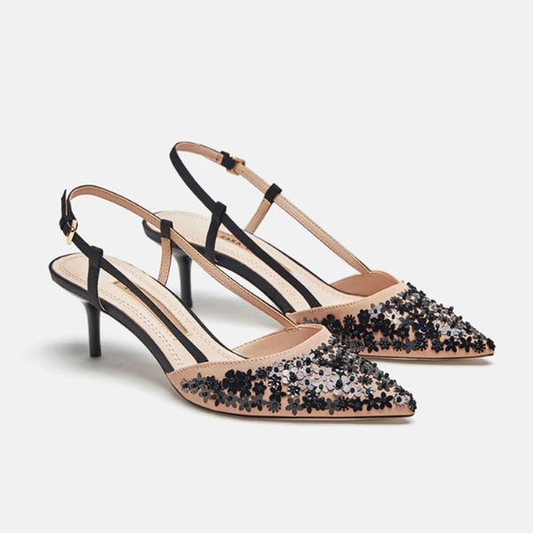women pumps shoes pointed toe shallow high heels sandals beading sequins flower decoration trend sandales buckle slingback shoes, Black
women pumps shoes pointed toe shallow high heels sandals beading sequins flower decoration trend sandales buckle slingback shoes, Black