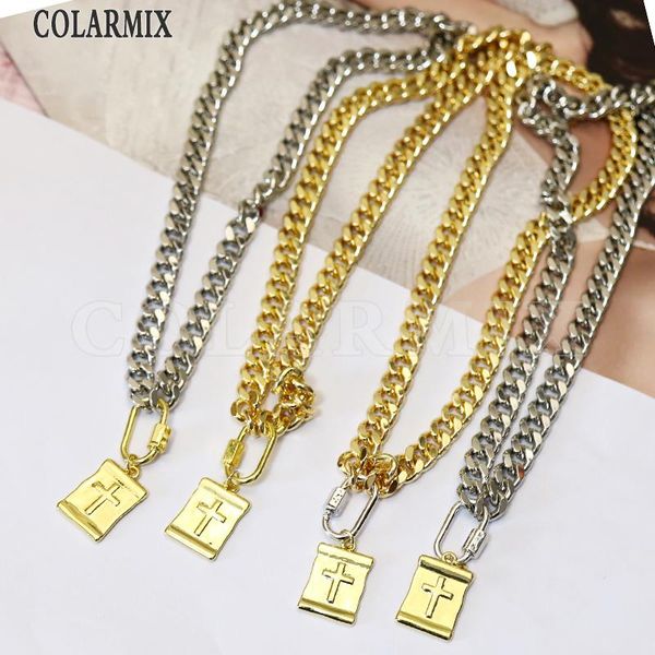 5pcs cross religion pendants necklace 8mm wide thick chain jewelry mix colors 9685 chains, Silver
5pcs cross religion pendants necklace 8mm wide thick chain jewelry mix colors 9685 chains, Silver