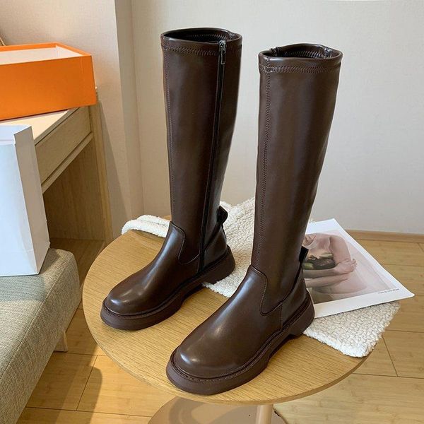 boots women's high winter black shoes nice leather autumn platform women all-match botas de mujer
boots women's high winter black shoes nice leather autumn platform women all-match botas de mujer