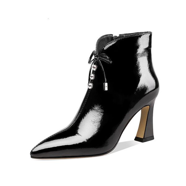 asumer large 43 leather of high-quality women high-heeled heels high party bowknot shoes pearl ladies boots, Black
asumer large 43 leather of high-quality women high-heeled heels high party bowknot shoes pearl ladies boots, Black