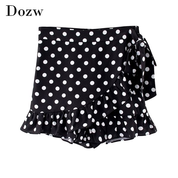 lady polka dot shorts summer ruffles chic short pants women bow tie back zipper casual female ropa de mujer 210515, White;black
lady polka dot shorts summer ruffles chic short pants women bow tie back zipper casual female ropa de mujer 210515, White;black
