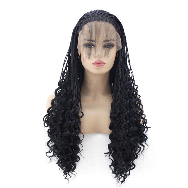 hd box braided synthetic lace front wig simulation human crochet hair frontal braid wigs for black women 19917-1, Black;brown
hd box braided synthetic lace front wig simulation human crochet hair frontal braid wigs for black women 19917-1, Black;brown