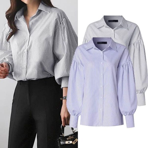 women's blouses & shirts fashion women casual loose shirt kaftan work striped printed puff long sleeve blouse chemise plus size 5xl sh, White
women's blouses & shirts fashion women casual loose shirt kaftan work striped printed puff long sleeve blouse chemise plus size 5xl sh, White