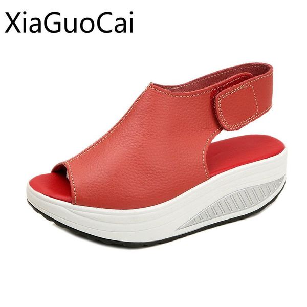 dress shoes summer wedges women sandals pu leather female platform for girls, Black 
dress shoes summer wedges women sandals pu leather female platform for girls, Black