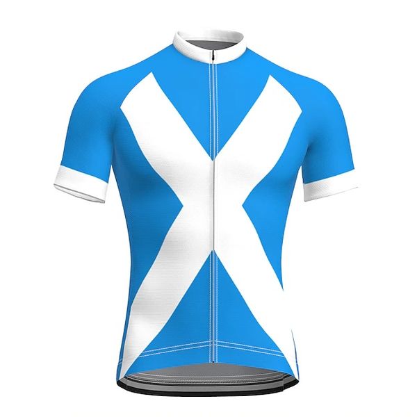 2021 men's short sleeve cycling jersey summer blue scotland bike jerseys top, Black;red
2021 men's short sleeve cycling jersey summer blue scotland bike jerseys top, Black;red