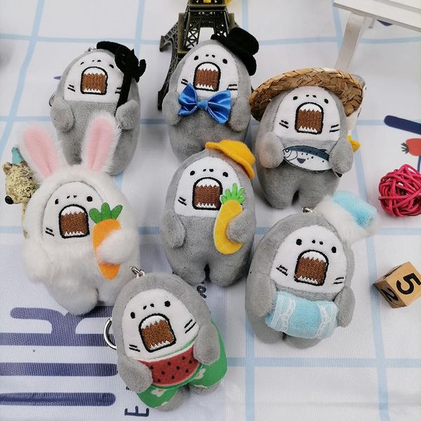 keychains anime ocean sharks students plush key chains fashion children's toys accessories keyring cute men and women gift keychain, Silver
keychains anime ocean sharks students plush key chains fashion children's toys accessories keyring cute men and women gift keychain, Silver
