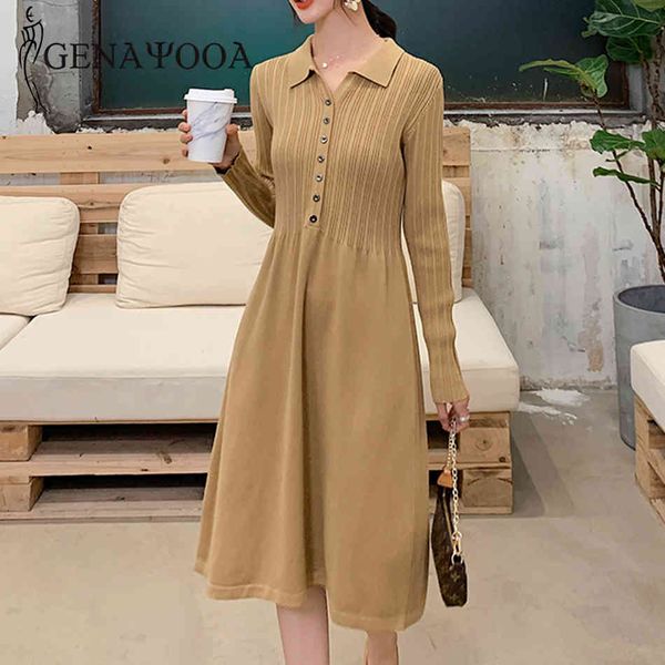 genayooa elegant knitted dresses autumn winter sweater with button women dress casual long sleeve vestidos 210417, Black;gray
genayooa elegant knitted dresses autumn winter sweater with button women dress casual long sleeve vestidos 210417, Black;gray