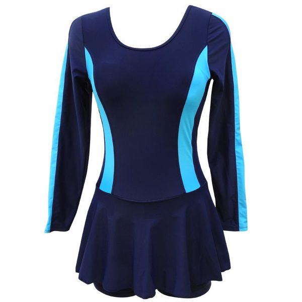 one piece long sleeve rashguards flared skirt swimsuit women 2021 plus size swimdress female boyshorts surfing sport swimwear one-piece suit 
one piece long sleeve rashguards flared skirt swimsuit women 2021 plus size swimdress female boyshorts surfing sport swimwear one-piece suit