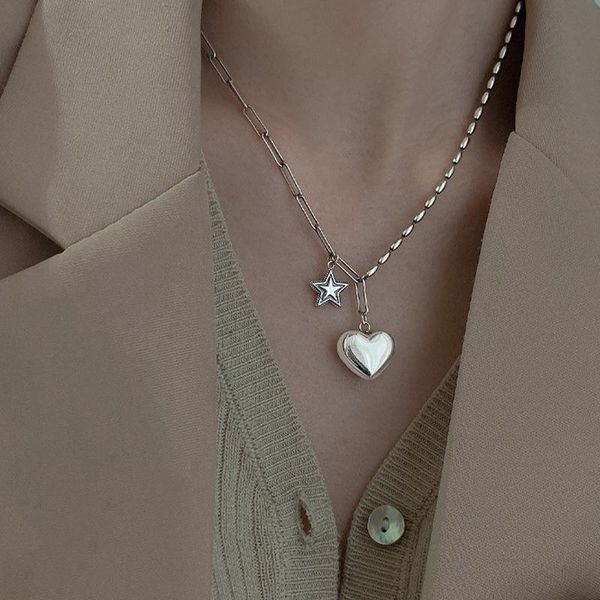 chains fmily fashion 925 sterling silver star letter necklace retro love rice grain creative jewelry for girlfriend gift
chains fmily fashion 925 sterling silver star letter necklace retro love rice grain creative jewelry for girlfriend gift